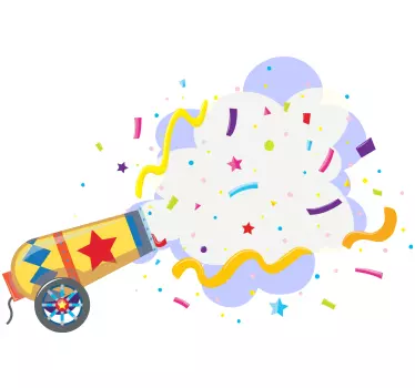 Nalépka zábava s kanjonom na párty - Tenstickers