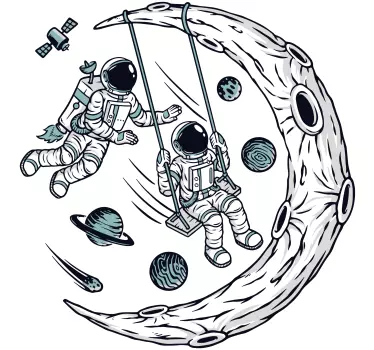 Vesmír je môj priestorový štítok na ihrisku - Tenstickers