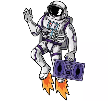 Kozmický zvukový priestor obtisky - Tenstickers