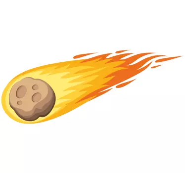 Kométa padajúca do vesmíru obtlačok - Tenstickers