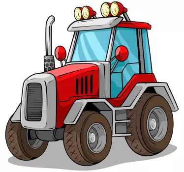 Veľký červený obtlačok na hračku - Tenstickers