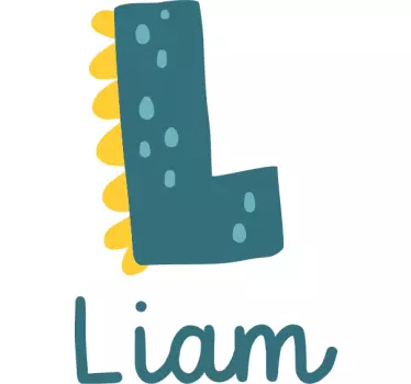 Nálepka pre deti liamovo hravé písmenko - Tenstickers