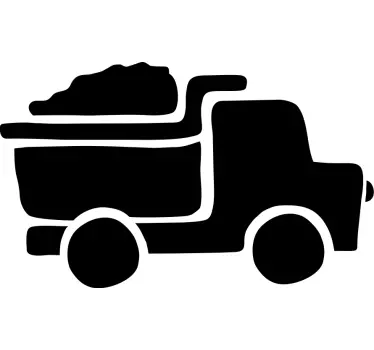 Nálepka pre deti nákladný automobil s nákladom - Tenstickers