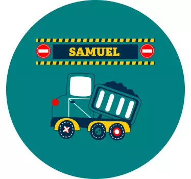 Nálepka pre deti s témou nákladných áut - Tenstickers