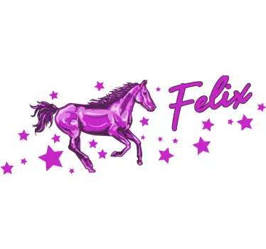 Nálepka pre deti hravý koňský sen - Tenstickers