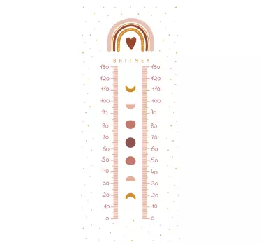 Nálepka s výškovou tabuľkou na mieru - Tenstickers