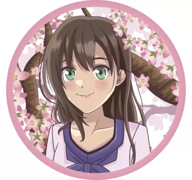 Kvitnúce anime komiks na stenu - Tenstickers