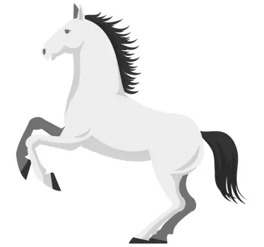 Nálepka pre deti s figúrkou rearing koníka - Tenstickers