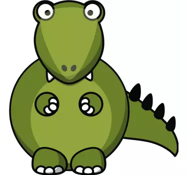 Nálepka pre deti s veselým dinosaurom - Tenstickers