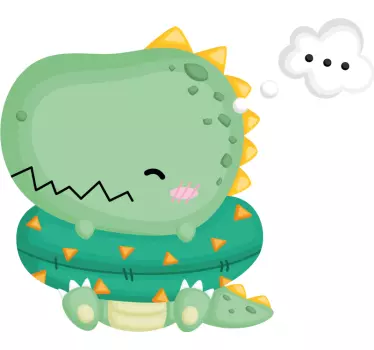 Nálepka pre deti roztomilý dinosaurus - Tenstickers