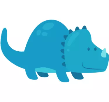 Nálepka pre deti roztomilý animovaný dinosaurus - Tenstickers