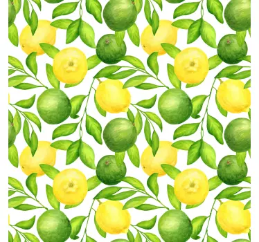 nálepky na nábytok dizajn s citrusovým vzorom - Tenstickers