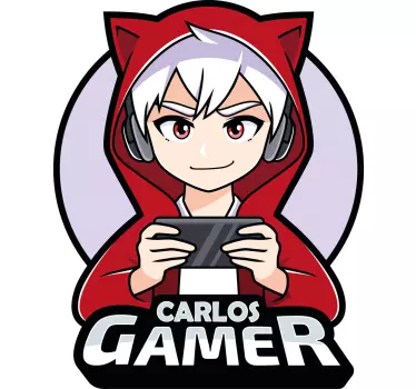 Hráč anime chlapec ilustrácia nástenné umenie - Tenstickers