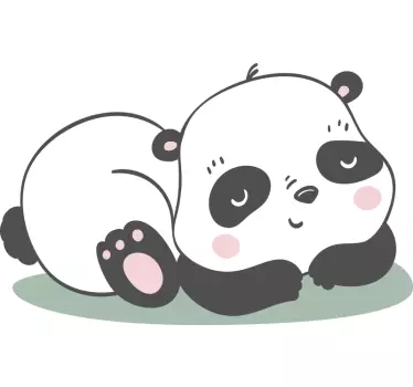 Nálepka pre deti s pôvabnou pandou ilustráciou - Tenstickers