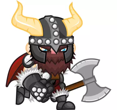 Nalepky na stenu zvierata vikingové postavy - Tenstickers