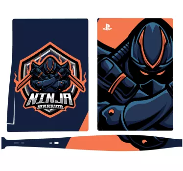 Nahnevaný ninja herné playstation obtisky - Tenstickers