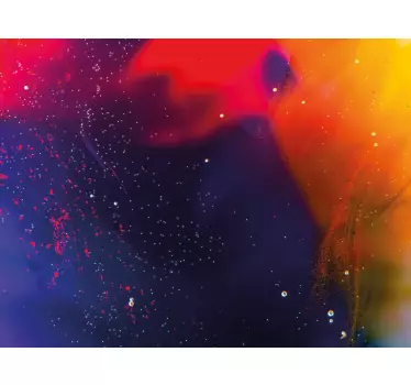 Nálepky na nábytok vibrantný kozmický vír - Tenstickers