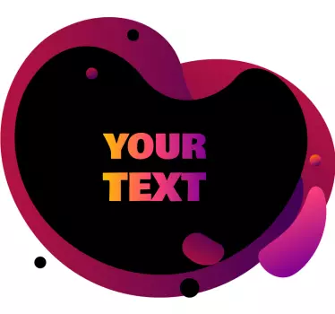 Nálepka na stenu škvrna s textom - Tenstickers