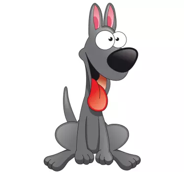 Sivá nálepka na stenu - Tenstickers