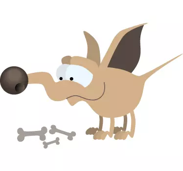 Nálepka s kosťou pre psov - Tenstickers