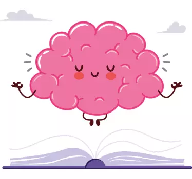 Relaxovať mozog nálepku na stenu - Tenstickers