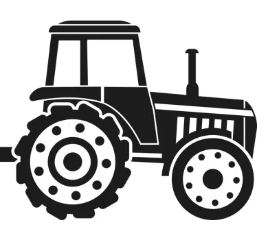 Jednofarebný samolepka na traktor - Tenstickers
