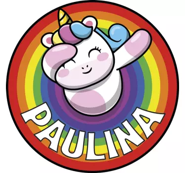 Nálepka pre deti s rozprávkovým dizajnom jednorožca - Tenstickers