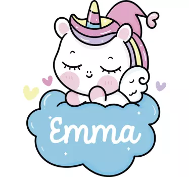 Nálepka pre deti s očarujúcim jednorožcom - Tenstickers