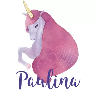 Nálepka pre deti s dizajnom jednorožca - Tenstickers