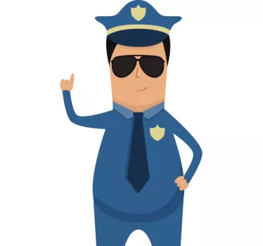 Nálepka na políciu - Tenstickers