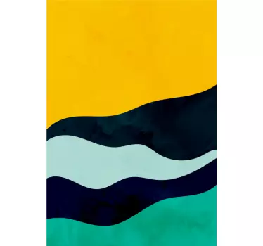 Nálepky na nábytok farebné vlnité zásuvky - Tenstickers