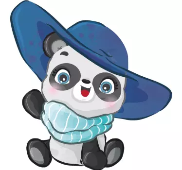 Nálepka pre deti Šťastná panda postava - Tenstickers