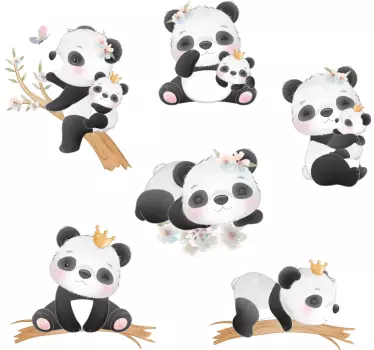 Nálepka divého zvieraťa panda life - Tenstickers