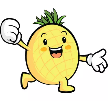 Dekoratívna nálepka ananásu - Tenstickers