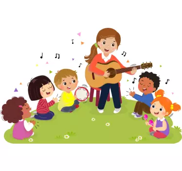 Nálepka pre deti hudobné vystúpenie - Tenstickers