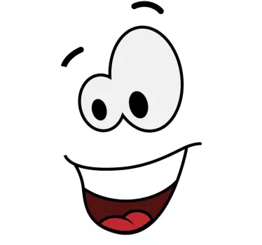 Nálepka šťastnej tváre - Tenstickers