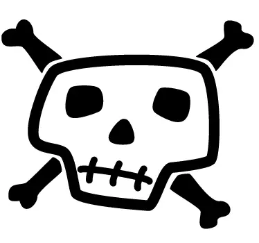 Lebka nálepky pre laptop - Tenstickers