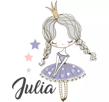 Nálepka pre deti dizajn malej princeznej - Tenstickers