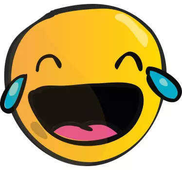 Nalepky na stenu zvieratá s usmievajúcou sa emodži - Tenstickers