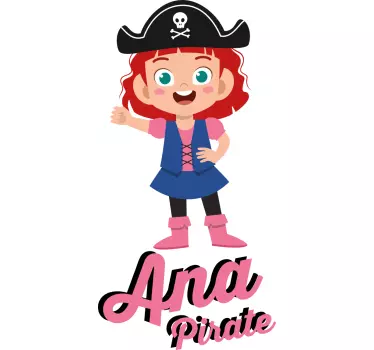 Nálepka pre deti s pirátskym motívom - Tenstickers