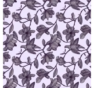 Nálepky na nábytok kvetinový elegantný prvok - Tenstickers