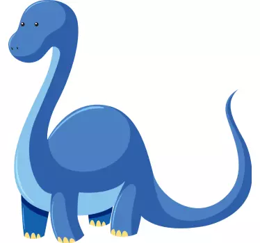 Nálepka pre deti roztomilý modrý dinosaurus - Tenstickers