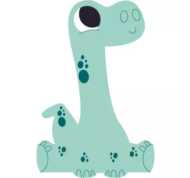 Nálepka pre deti veselý pohyblivý dinosaurus - Tenstickers