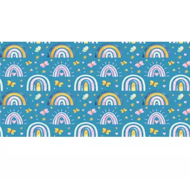 Nálepky na nábytok s farebným dúhovým vzorom - Tenstickers