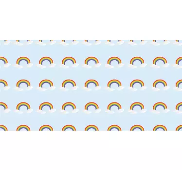 Nálepky na nábytok veselý dúhový vzor - Tenstickers