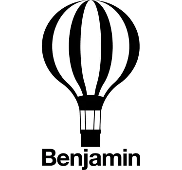 Nálepka pre deti prispôsobiteľný teplovzdušný balón - Tenstickers