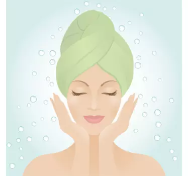Nálepka estetická relaxačný kúpeľný zážitok - Tenstickers