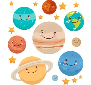 Nálepka na planéty - Tenstickers