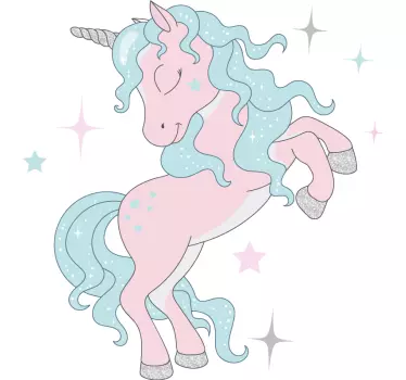 Záblesk jednorožec vzor ilustrácie nástenné umenie - Tenstickers