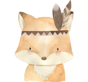 Nálepka s obrázkami nástenky na kreslenie fox - Tenstickers